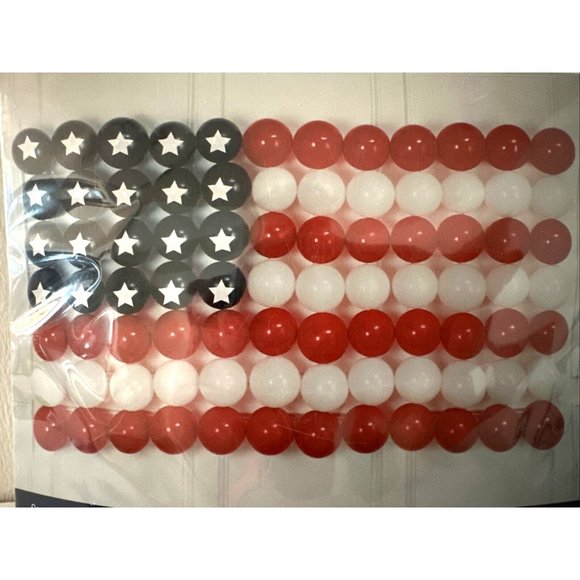 BALLOON BACKDROP KIT 120pc RED WHITE & BLUE PARTY 8 ft JULY 4th INDEPENDENCE DAY - Picture 3 of 7